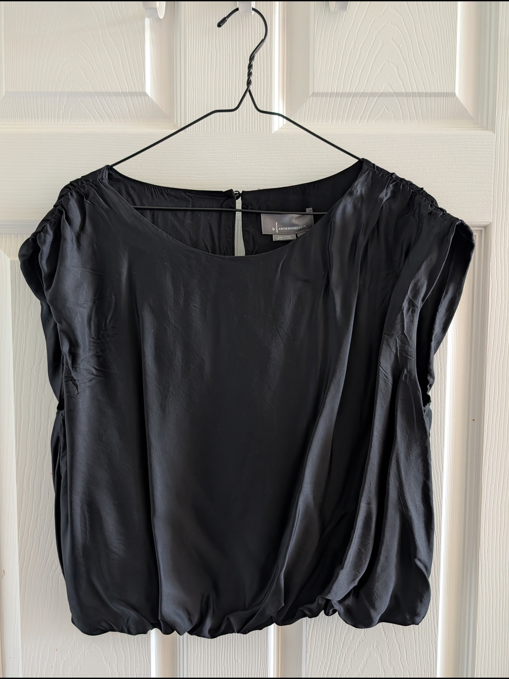 Anthologie Black Women's Short Sleeve Blouse - Lightweight Elegant Top